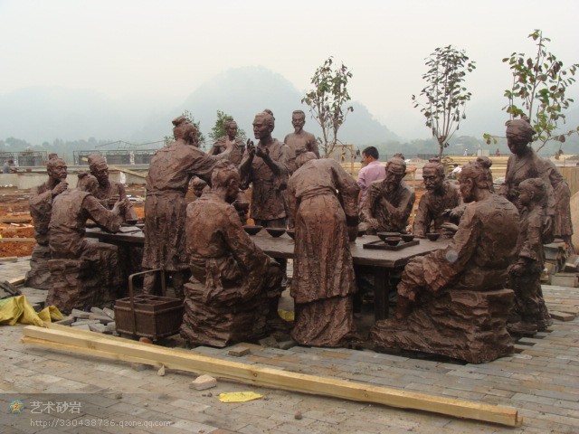 景区玻璃钢人物群雕