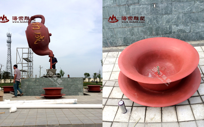 成都工程学校玻璃钢雕塑