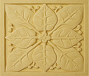 八叶花板浮雕