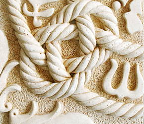 拧绳板砂岩浮雕