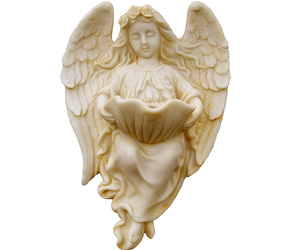 捧盆天使砂岩雕塑