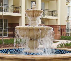 花园砂岩水景雕塑