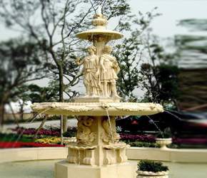 售楼部砂岩水景雕塑