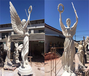 德阳地产花环美女雕塑