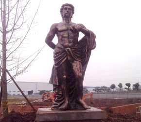 峨眉地产玻璃钢人物雕塑