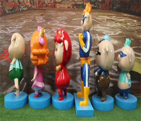 猪猪侠玻璃钢卡通雕塑