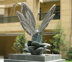 不锈钢蝴蝶雕塑