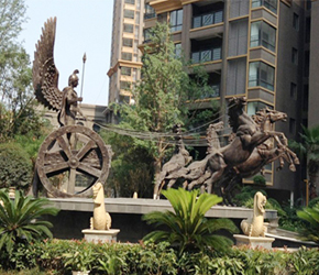 德阳旌号雕塑战马群雕