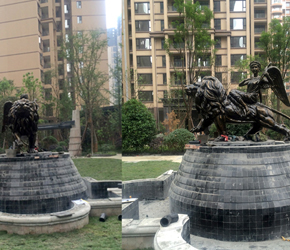 玻璃钢仿铜雕塑